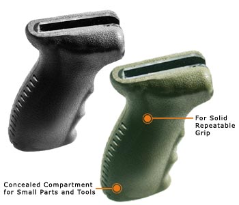    -47   LEAPERS () RB-PGRP478B Black Ergonomic Pistol Grip For Model 47 and Variants    